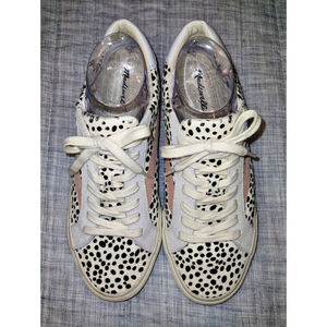 Madewell Sidewalk Low-Top Sneakers in Spot Dot Calf Hair (Size 10)